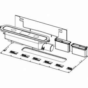 TECEdrainprofile plonas sifonas DN 40, šoninis pajungimas