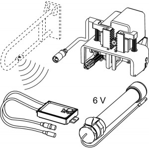 TECEplanus nuotolinio valdymo mechanizmas, 6 V baterija