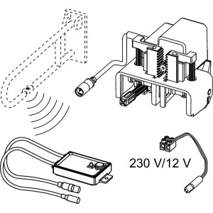 TECEplanus nuotolinio valdymo mechanizmas, 12 V.