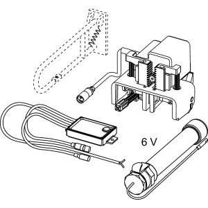 TECEplanus laidinio valdymo mechanizmas, 6 V baterija