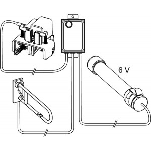 TECEplanus laidinio valdymo mechanizmas, 6 V baterija