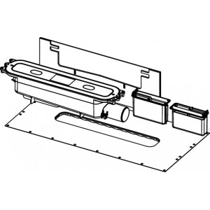 TECEdrainprofile plonas sifonas DN 50, šoninis pajungimas