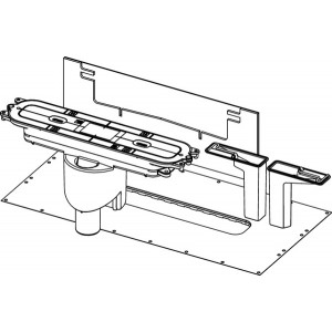 TECEdrainline vertikalus sifonas, DN 50