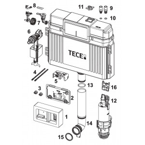 Atsarginės dalys: 9820467 – TECEbase vandens bakelis Tinka iki: 03/2021