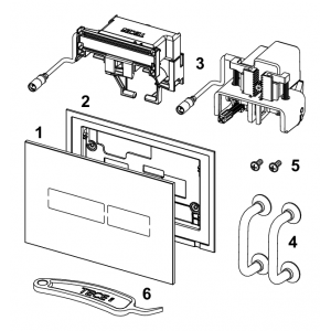 Atsarginės dalys: TECElux Mini elektroninė vandens nuleidimo plokštelė