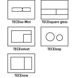 TECE rėmelis II WC higieninėms tabletėms skirtas plokštelėms (TECElux Mini, TECEsquare stiklas, TECEvelvet, TECEloop ir TECEnow)