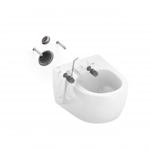 TECEloft komplektas, unitazo keramika su cikloniniu nuplovimu, dangtis