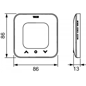 TECEfloor "Wi-Fi" papildomas kambario termostatas